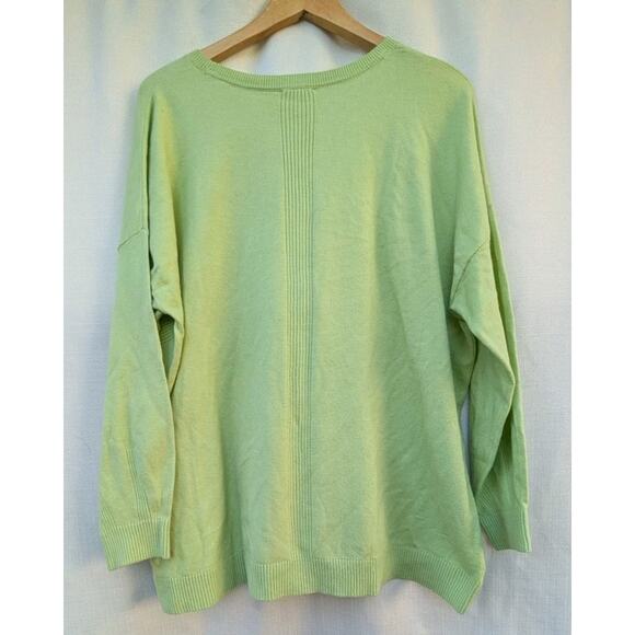 J Jill Women's Upland Grove Sweater Sz 2X Endive Green Cozy Chic Casual NWT - Picture 4 of 8